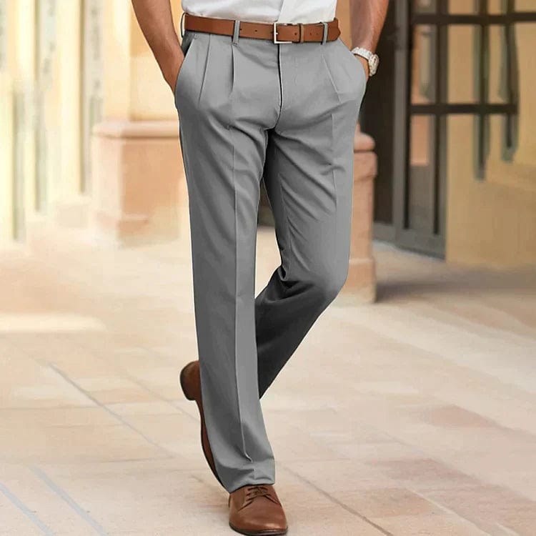 Primadon Hose Grau / S Levi | Elegante Business-Hose für Herren klassisch