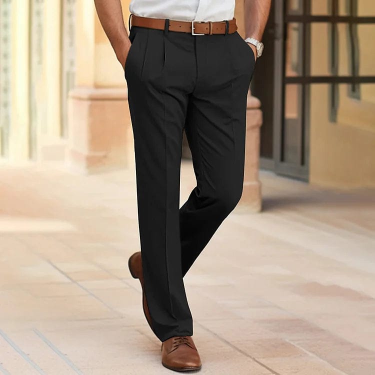 Primadon Hose Schwarz / S Levi | Elegante Business-Hose für Herren klassisch