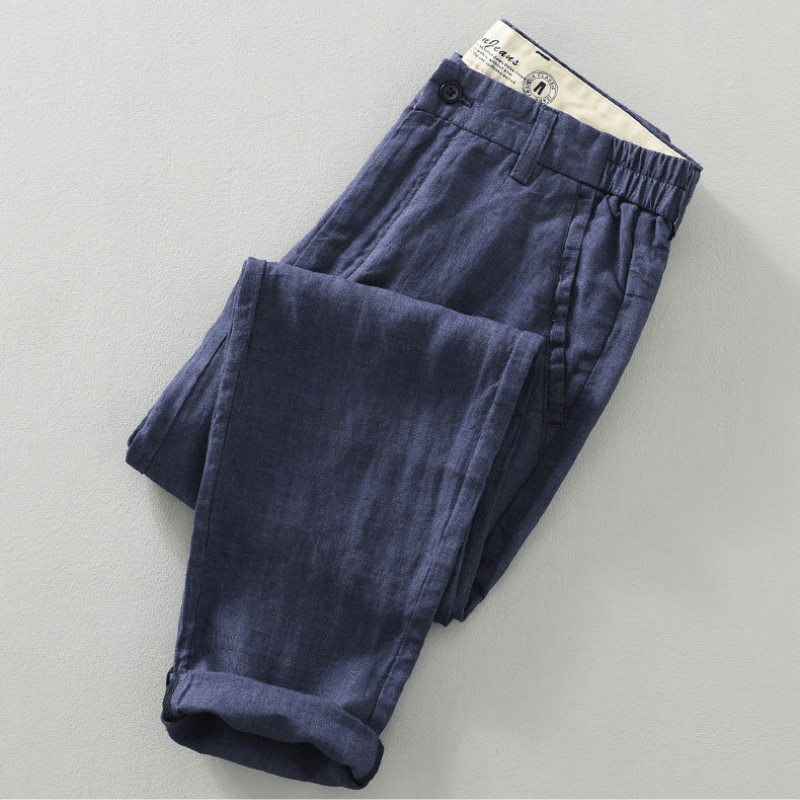 Primadon Hosen Bastian | Elegante Leinenhose für Herren Sommer leicht