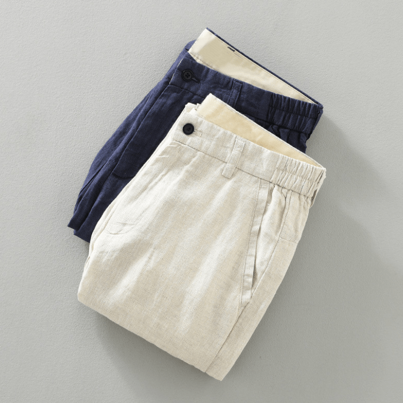 Primadon Hosen Bastian | Elegante Leinenhose für Herren Sommer leicht