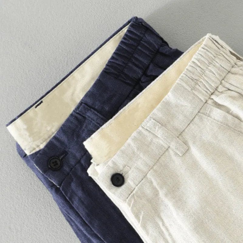 Primadon Hosen Bastian | Elegante Leinenhose für Herren Sommer leicht