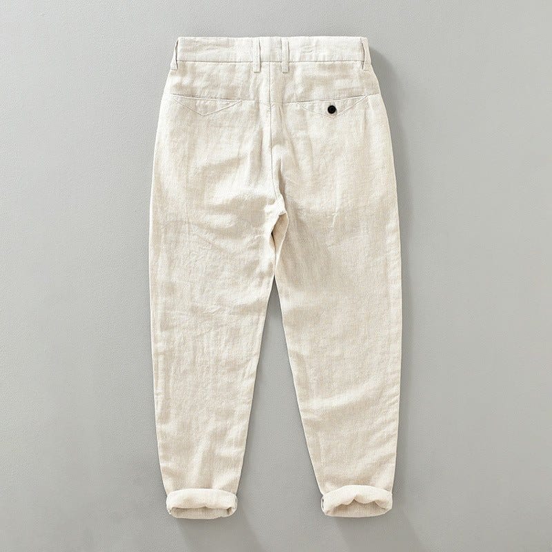 Primadon Hosen Bastian | Elegante Leinenhose für Herren Sommer leicht