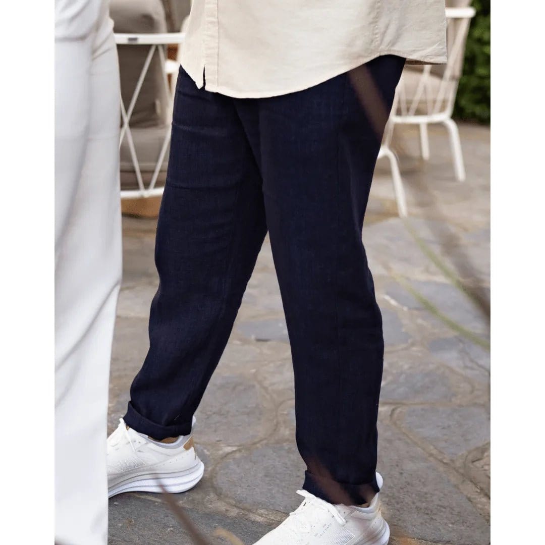 Primadon Hosen Bastian | Elegante Leinenhose für Herren Sommer leicht