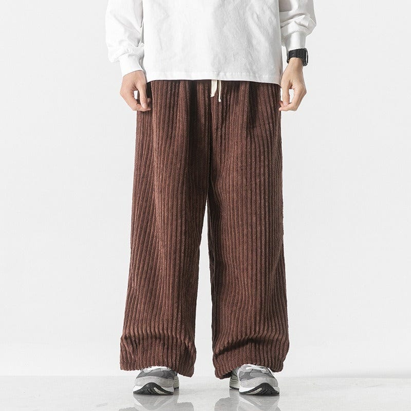 Primadon Hosen Braun / XS Niklas | Lässige Cordhose für Herren Oversized Baumwollmix
