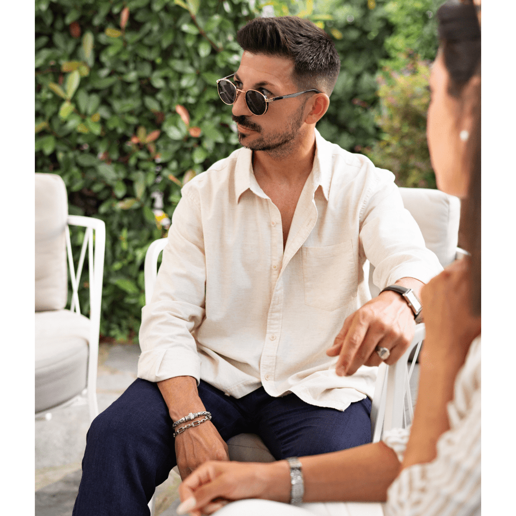 Primadon Hosen Christoph | Elegantes Leinen-Set für Damen Sommer