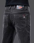 Primadon Hosen Dunkelgrau / 28 Benedikt | Elegante Cordhose für Herren mit Stretchkomfort