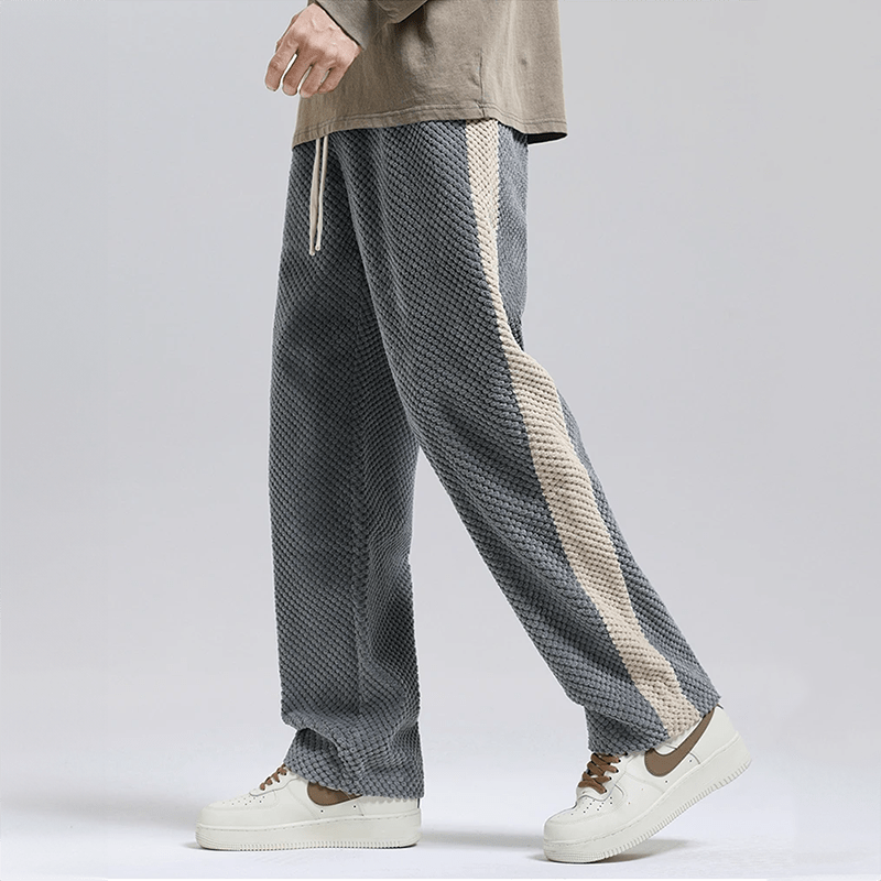 Primadon Hosen Grau / S Oliver | Lässige Waffel-Kord-Jogginghose für Herren Sommer
