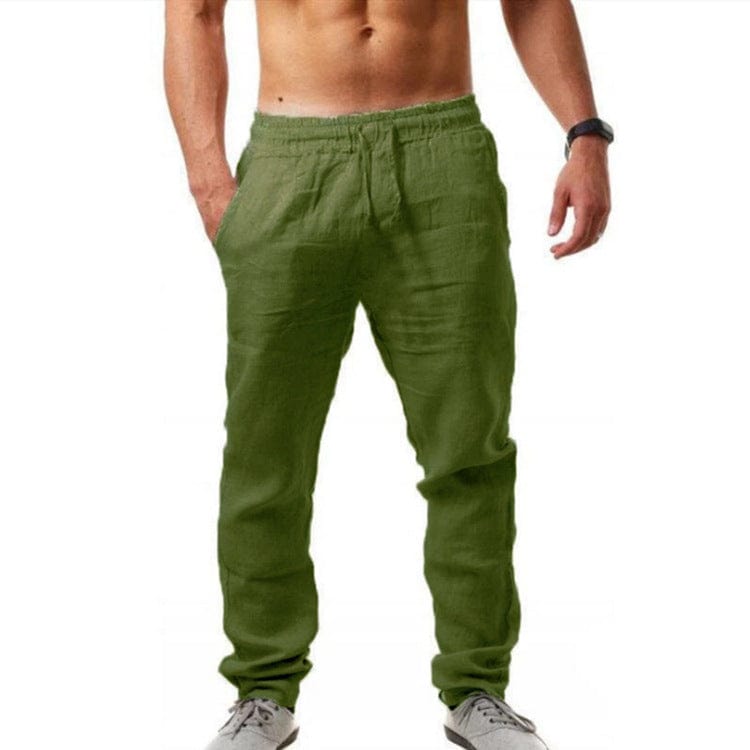 Primadon Hosen Grün / S Konstantin | Elegante Herrenhose aus atmungsaktivem Material Sommer