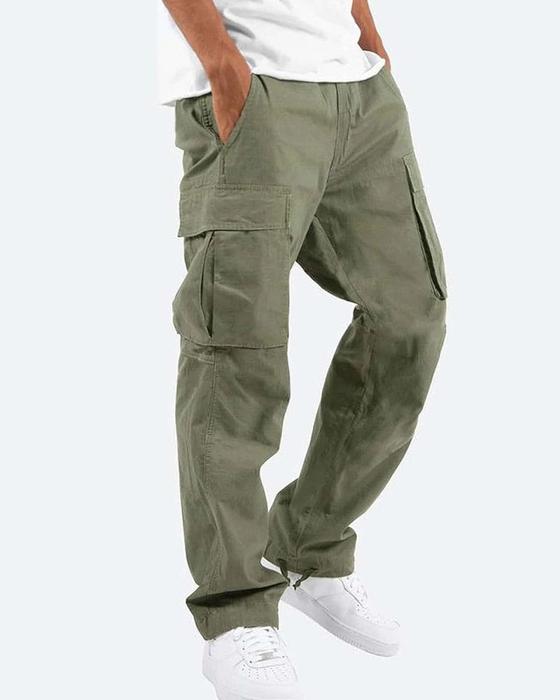 Primadon Hosen Grün / XS Jonas | Bequeme Cargo-Hose für Herren lässig Baumwollmix