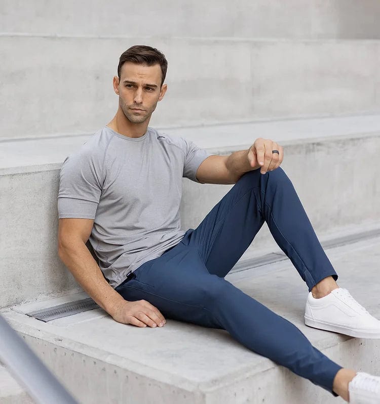 Primadon Hosen Kadett blau / XS Oskar | Elegante Anzughose Herren flexibel aus Stretchstoff