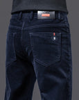 Primadon Hosen Marineblau / 28 Benedikt | Elegante Cordhose für Herren mit Stretchkomfort