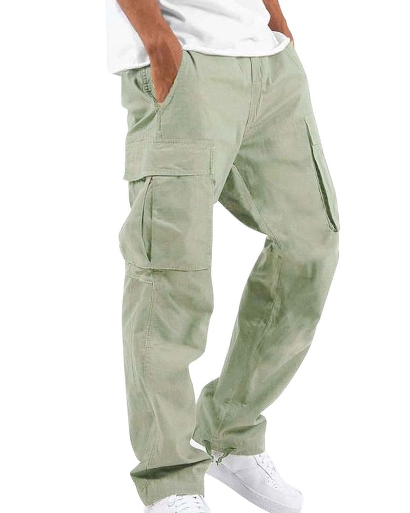 Primadon Hosen Minzgrün / XS Jonas | Bequeme Cargo-Hose für Herren lässig Baumwollmix