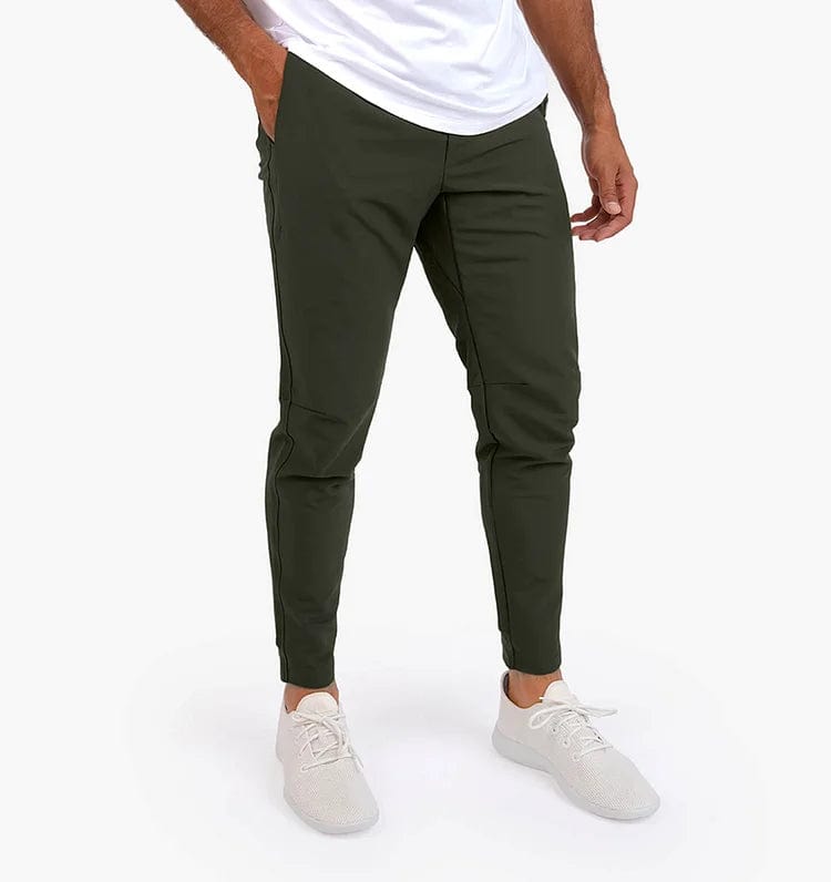 Primadon Hosen Oliven / XS Oskar | Elegante Anzughose Herren flexibel aus Stretchstoff