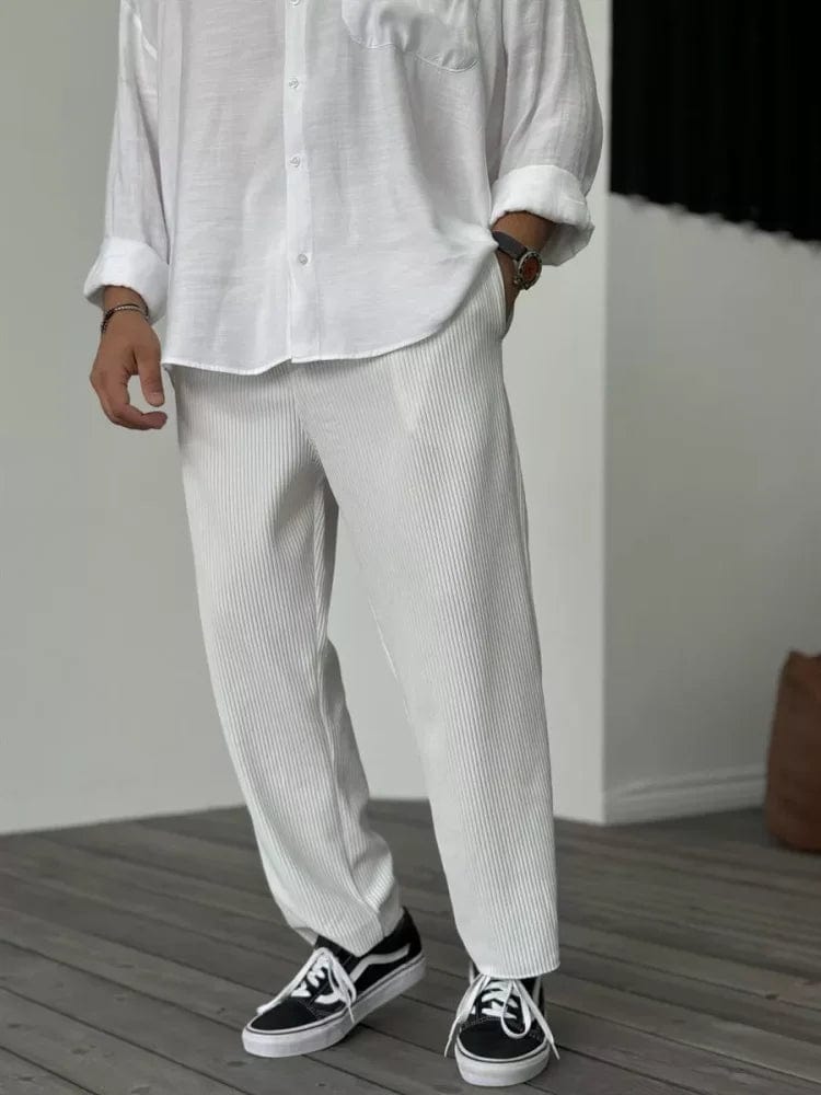 Primadon Hosen Weiß / S Fabian | Elegante Herrenhose aus Baumwollmix für Herren klassisch