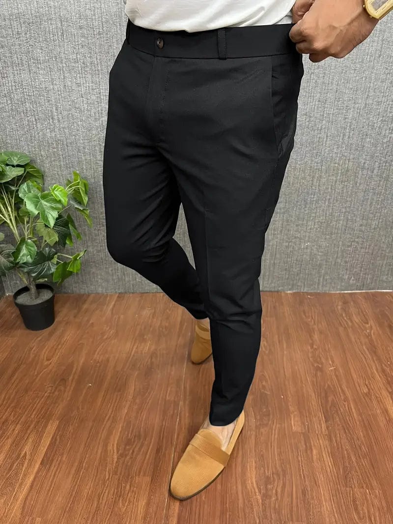 Primadon Hosenanzug Damian | Elegante Herren Anzughose Schwarz Slim Fit