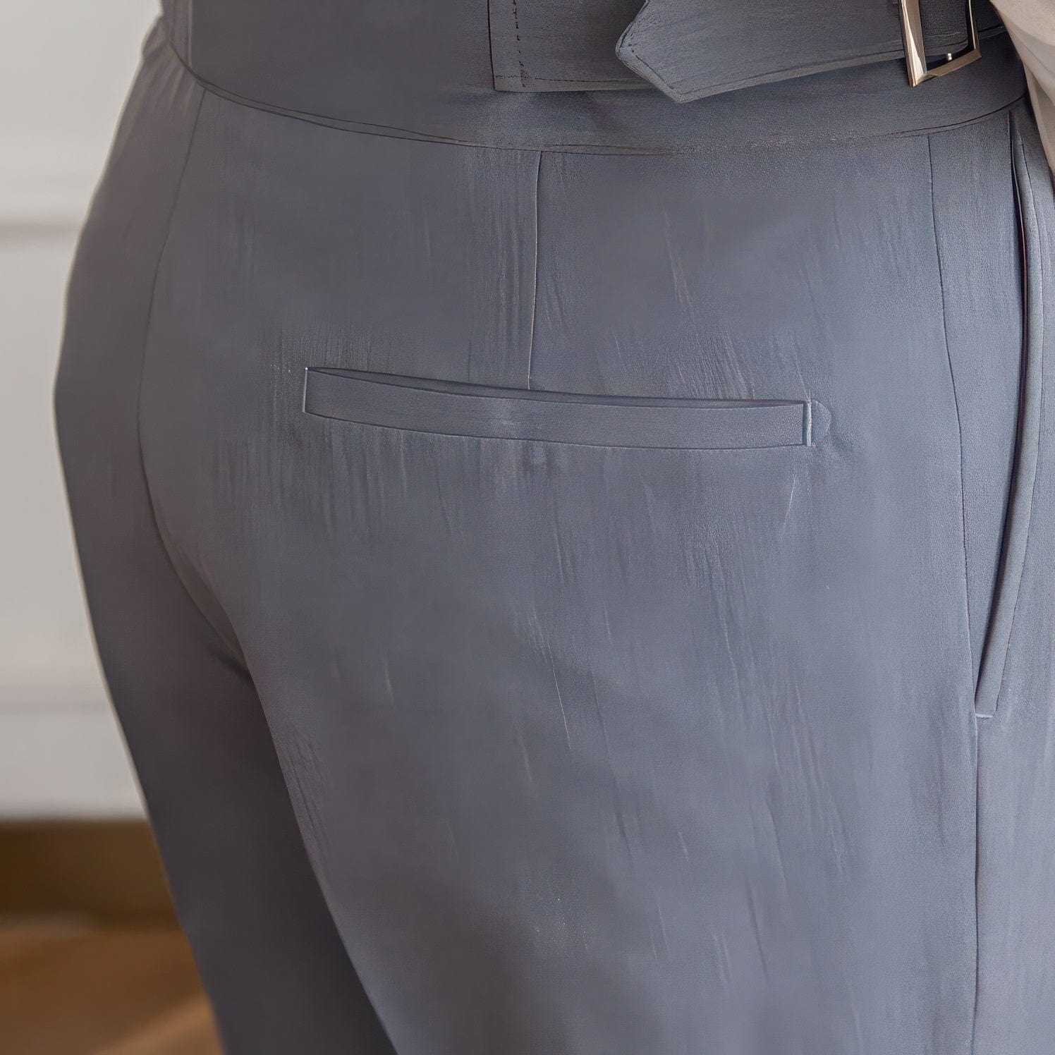 Primadon Hosenanzug Felix elegante Hochbundhose für Herren Wollmischung