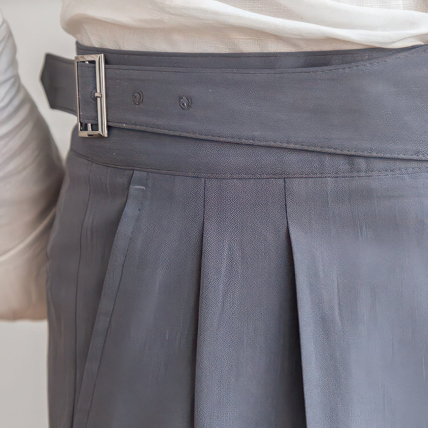 Primadon Hosenanzug Felix elegante Hochbundhose für Herren Wollmischung