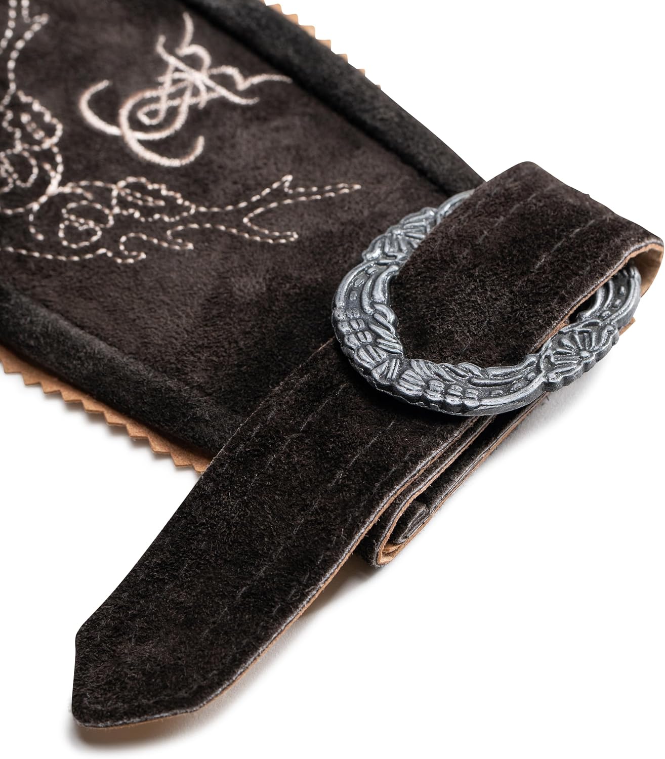 Primadon Hosenträger Default Anton | Elegante Hosenträger aus Leder für Herren Trachten