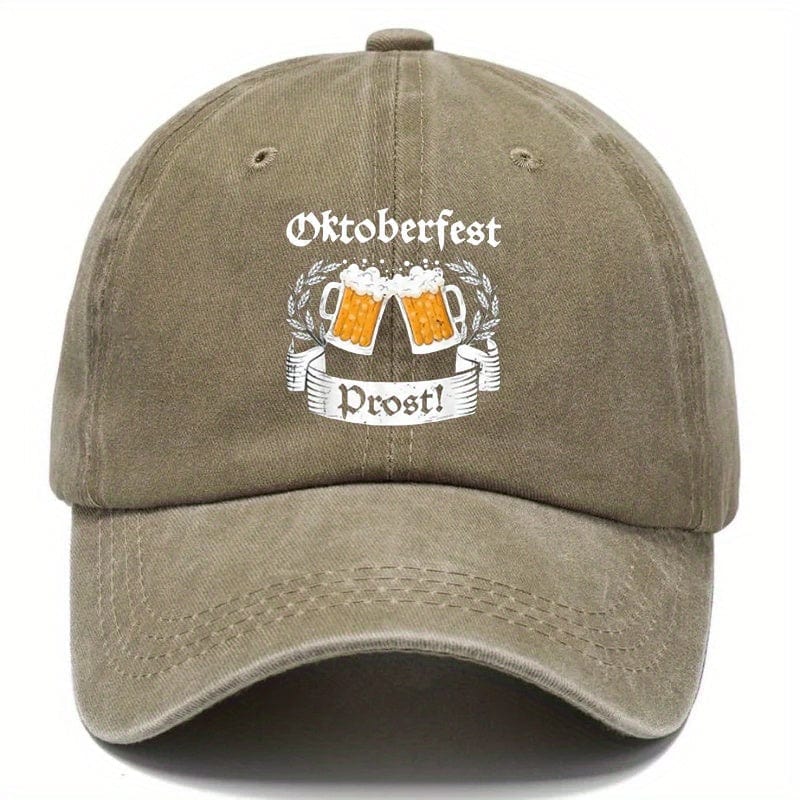 Primadon Hüte & Mützen Khaki Prost | Vintage Baseballcap für Unisex Oktoberfest