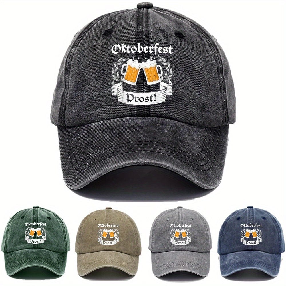 Primadon Hüte & Mützen Prost | Vintage Baseballcap für Unisex Oktoberfest
