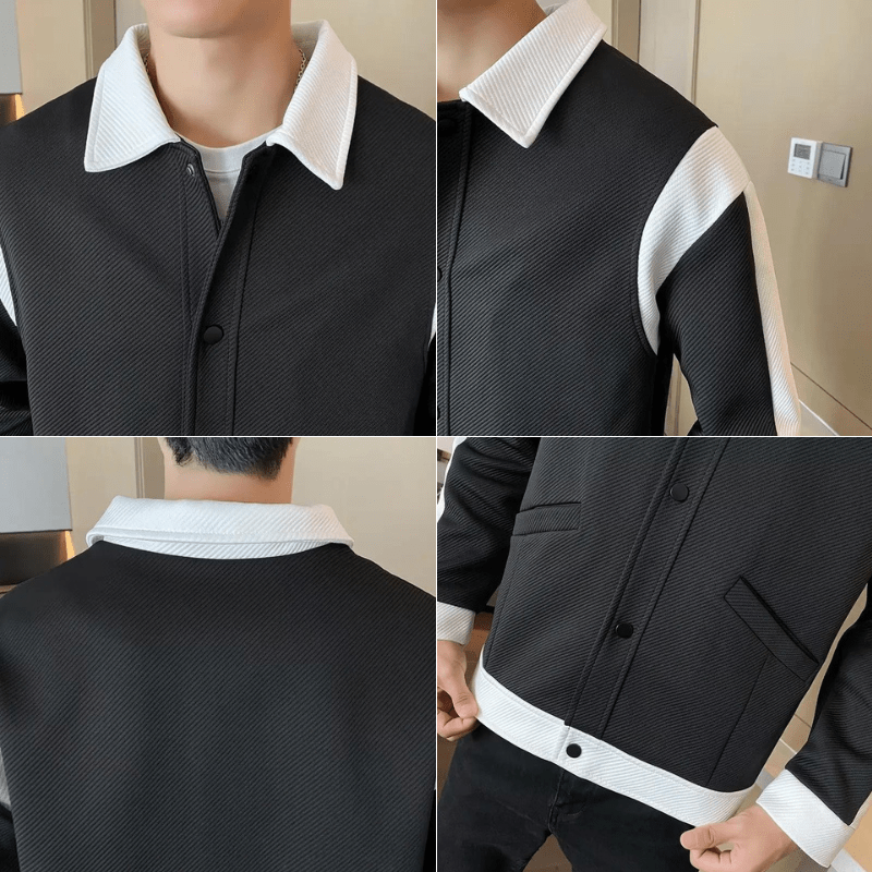Primadon Jacken Alessandro | Modische Patchworkjacke für Herren leicht