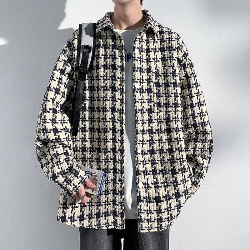 Primadon Jacken Andreas | Elegante Houndstooth-Jacke für Herren Winter