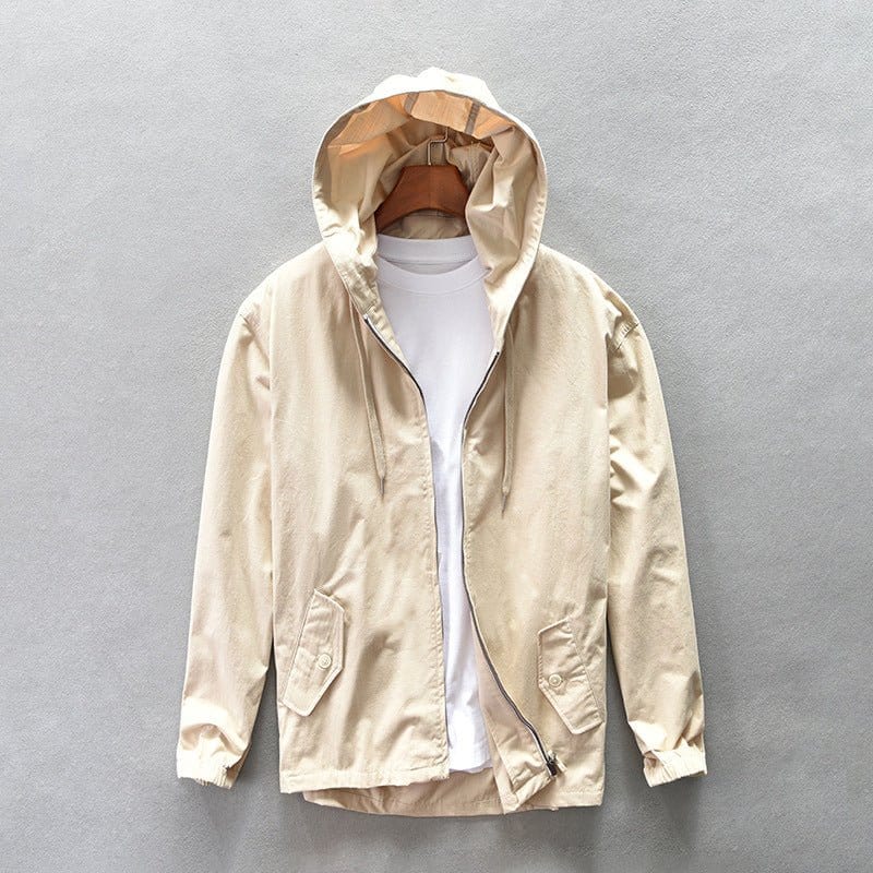 Primadon Jacken Beige / XS Fabio | Lässiger Baumwoll-Windbreaker für Herren Sommer