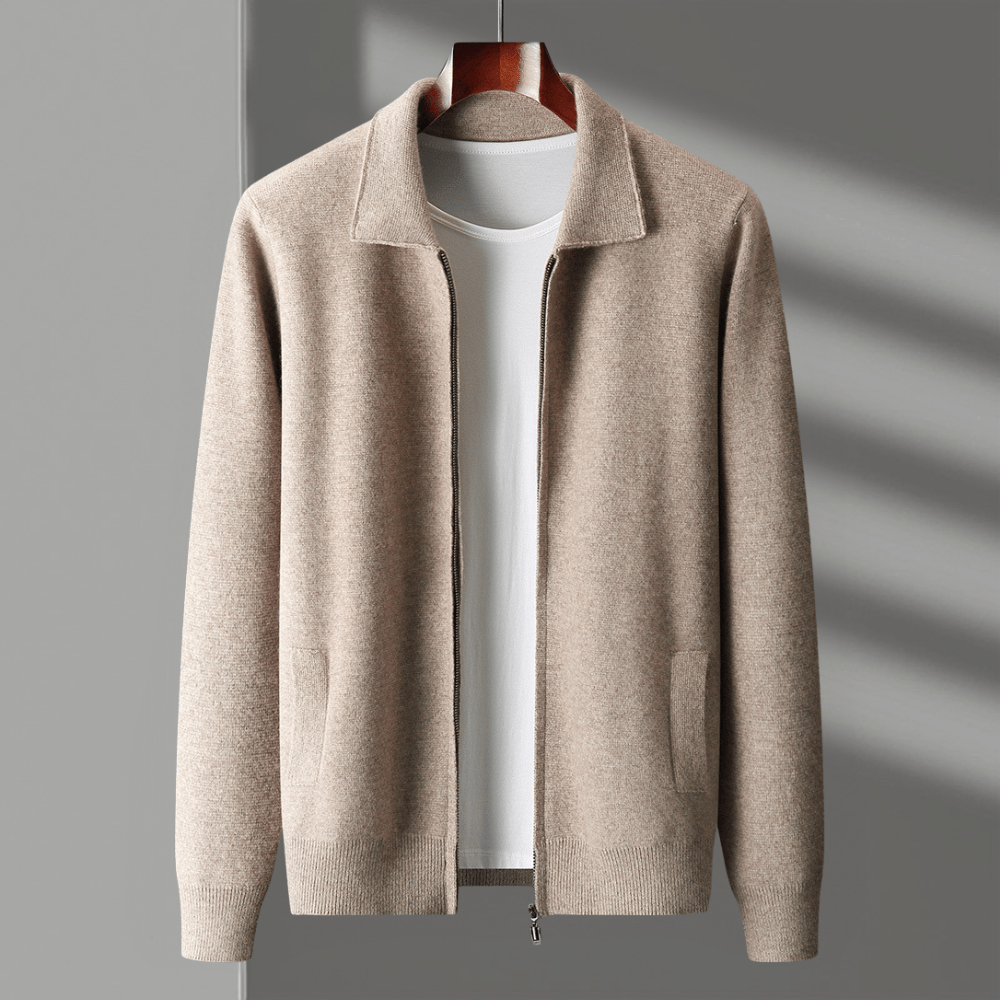 Primadon Jacken Beige / XS Marius | Elegante Merinowolljacke für Herren atmungsaktiv