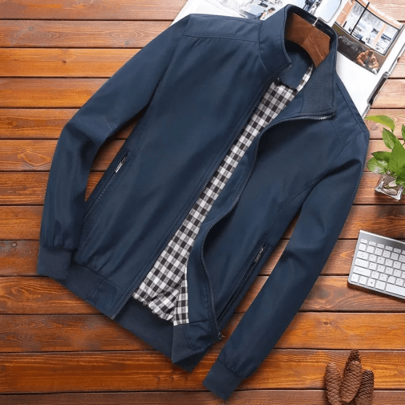 Primadon Jacken Blau / M Mario | Leichte Winddichte Sommerjacke für Herren Sommer