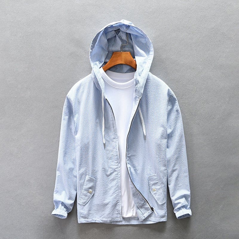 Primadon Jacken Blau / XS Fabio | Lässiger Baumwoll-Windbreaker für Herren Sommer