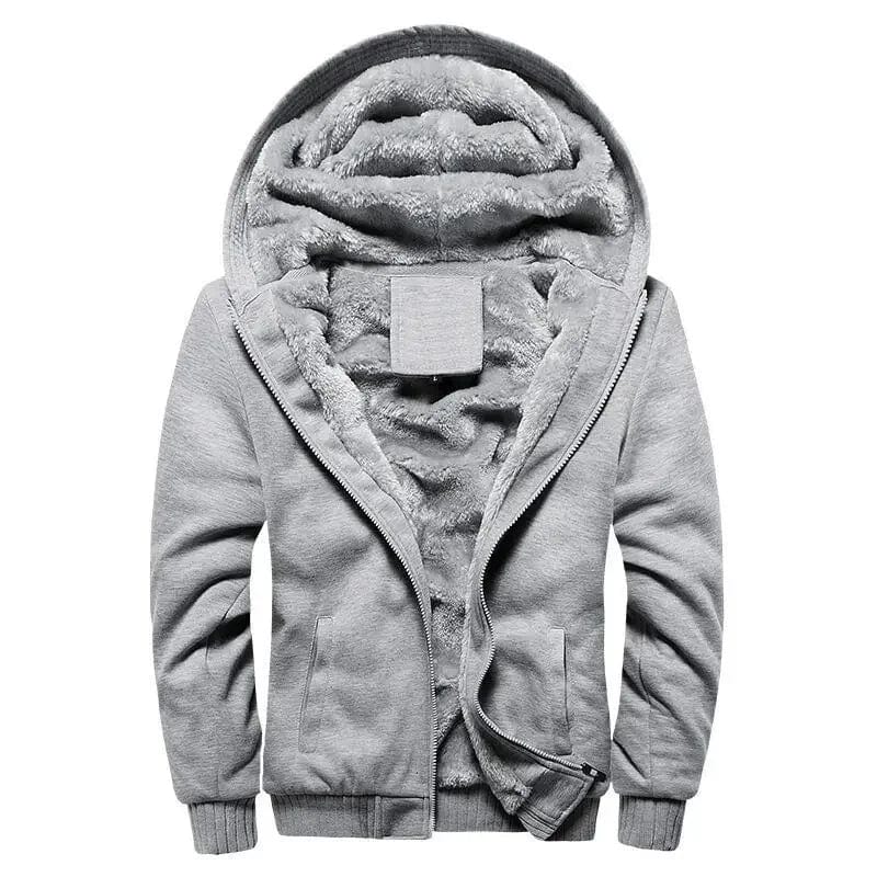 Primadon Jacken Grau / M Leon | Funktionale Fleecejacke für Herren mit Kapuze