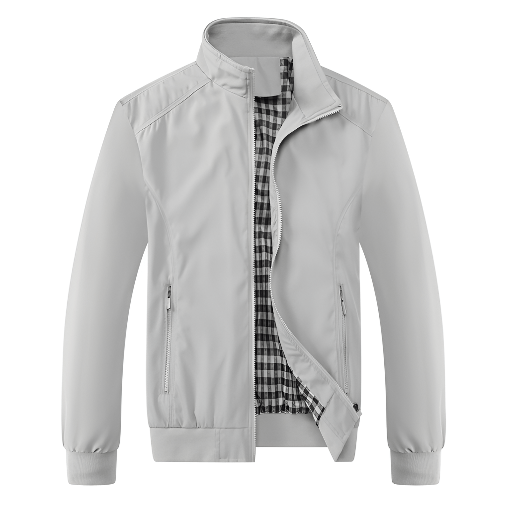 Primadon Jacken Grau / M Mario | Leichte Winddichte Sommerjacke für Herren Sommer