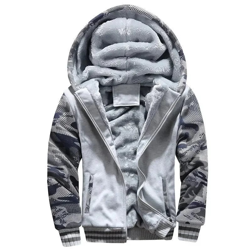 Primadon Jacken Hellgrau / M Leon | Funktionale Fleecejacke für Herren mit Kapuze