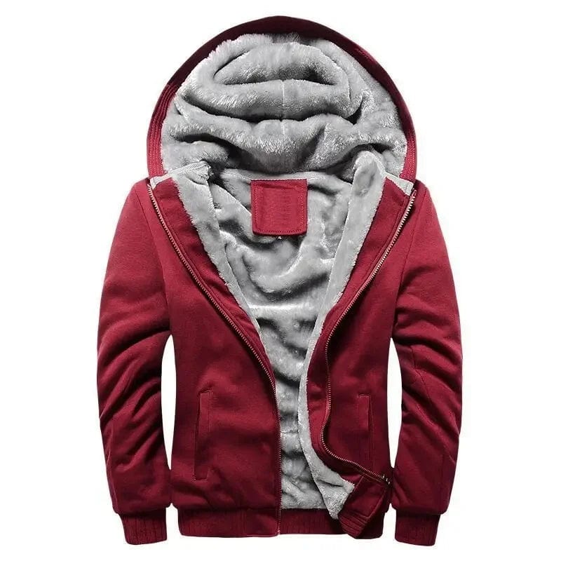 Primadon Jacken Rot 1 / M Leon | Funktionale Fleecejacke für Herren mit Kapuze