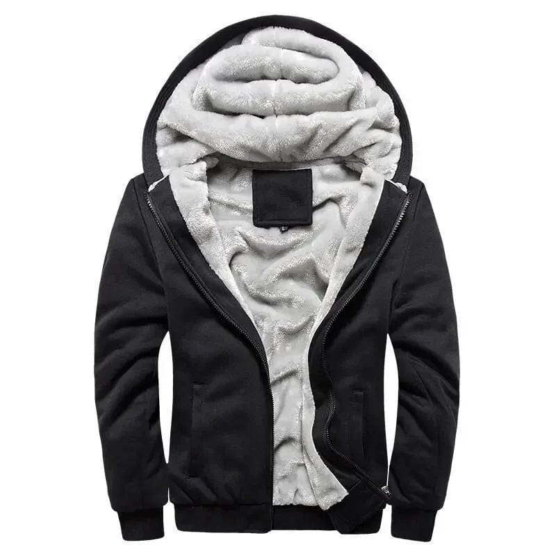 Primadon Jacken Schwarz 1 / M Leon | Funktionale Fleecejacke für Herren mit Kapuze
