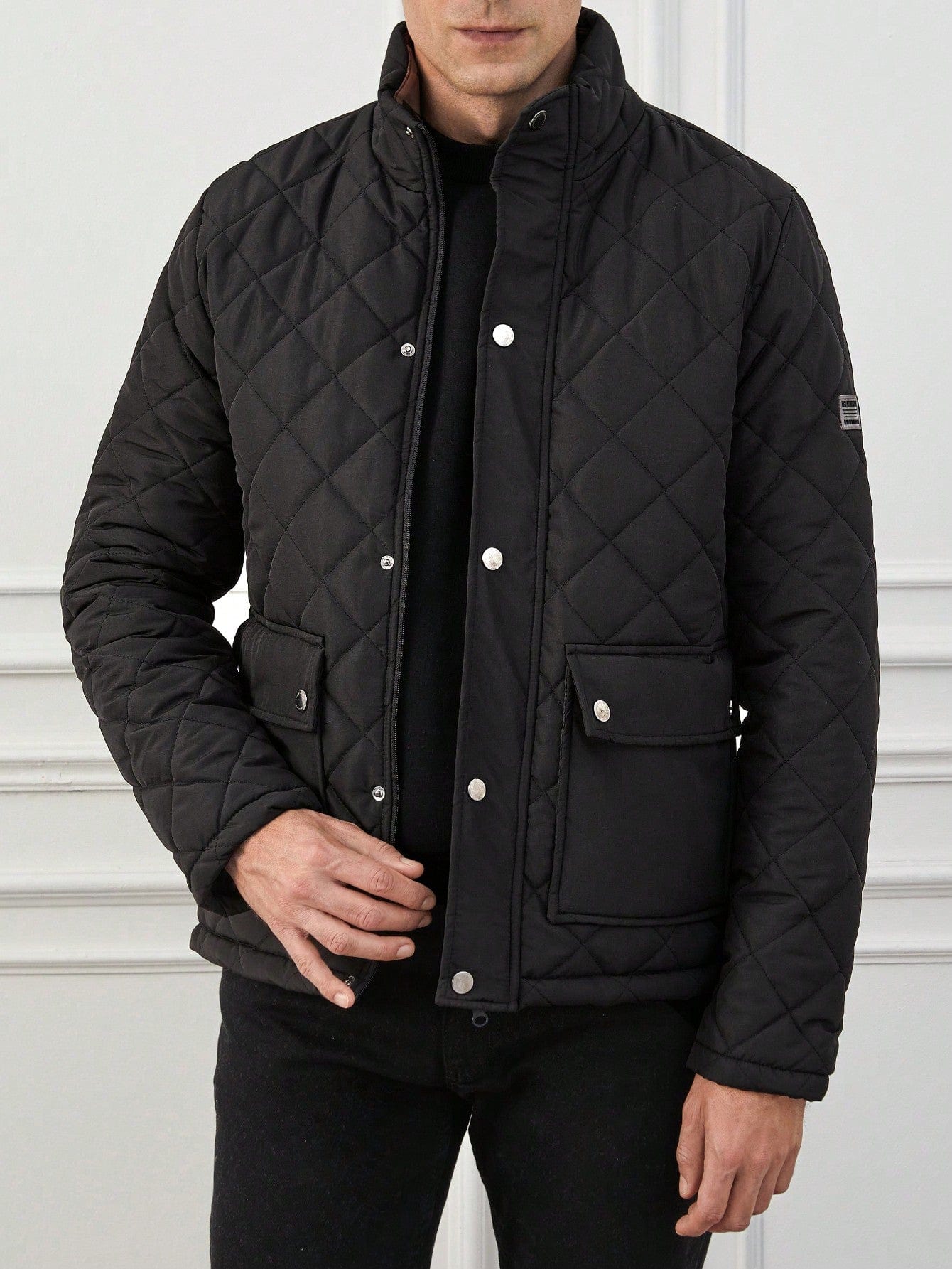 Primadon Jacken Schwarz / S Leon | Klassische Steppjacke für Herren Winter