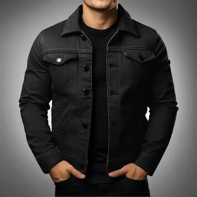 Primadon Jeansjacken Schwarz / XS Noah | Robuste Jeansjacke für Herren Schwarz aus Baumwolle