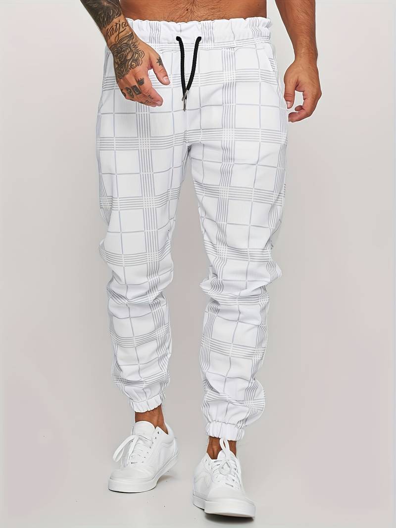 Primadon Jogginghosen Weiß / S Anton | Elegante Jogginghose Herren bequem atmungsaktiv