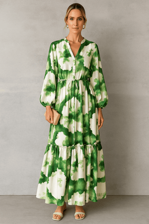 Primadon Kleider Alissa | elegantes Maxikleid für Damen langarm