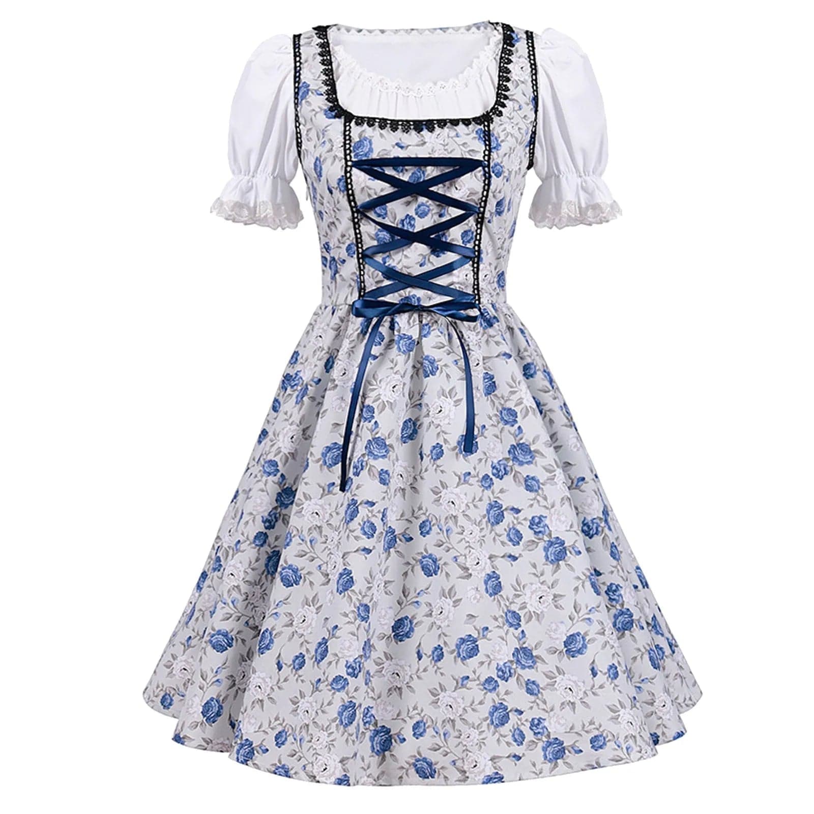 Primadon Kleider Anna | Elegantes Dirndl Kleid für Damen Oktoberfest