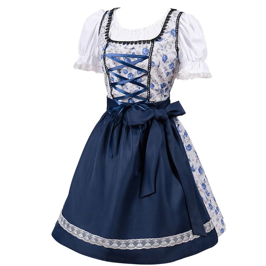 Primadon Kleider Arlene | Elegantes Dirndl für Damen Oktoberfest Baumwolle