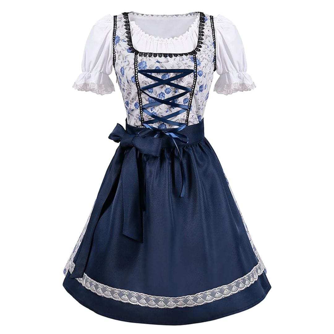 Primadon Kleider Arlene | Elegantes Dirndl für Damen Oktoberfest Baumwolle