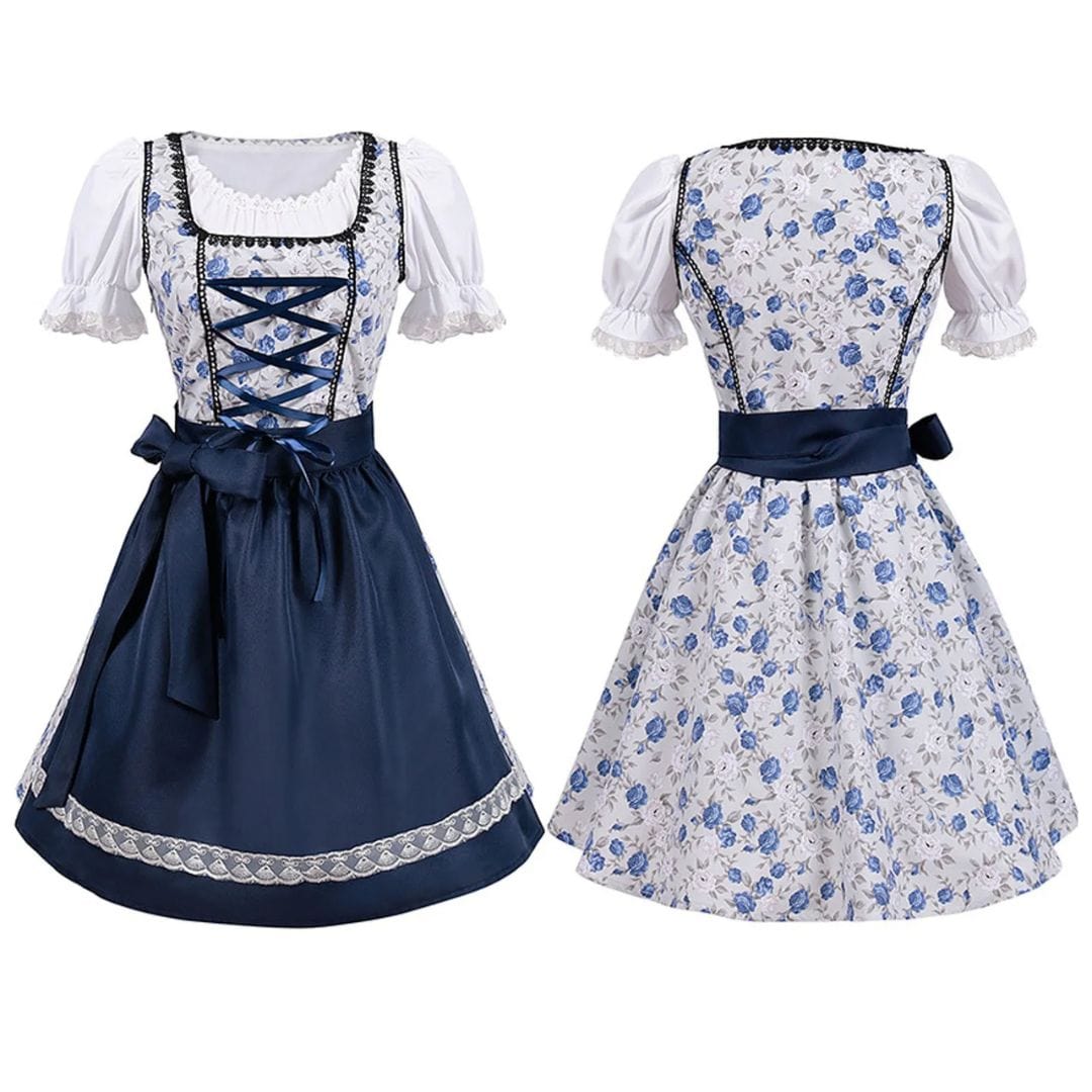Primadon Kleider Arlene | Elegantes Dirndl für Damen Oktoberfest Baumwolle