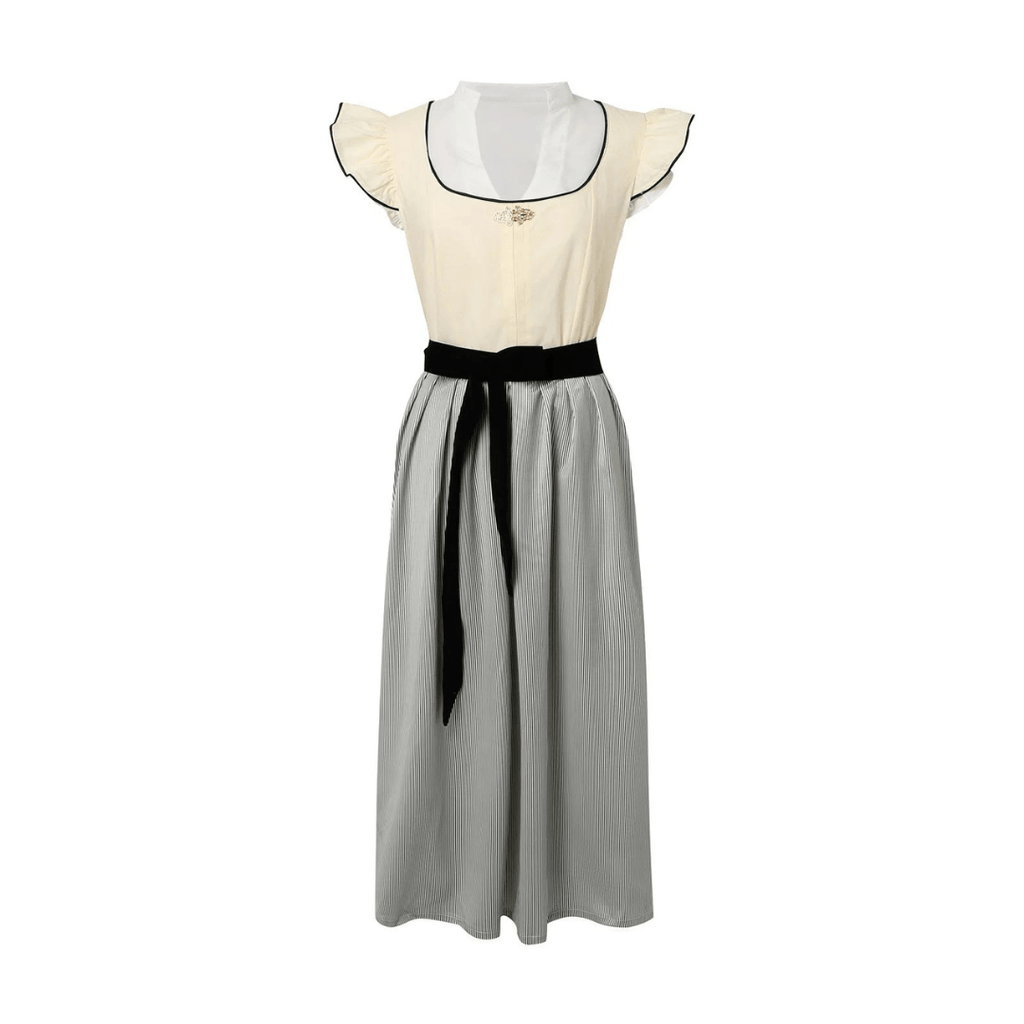 Primadon Kleider Clara | Elegantes Dirndlkleid für Damen Schwarz Oktoberfest
