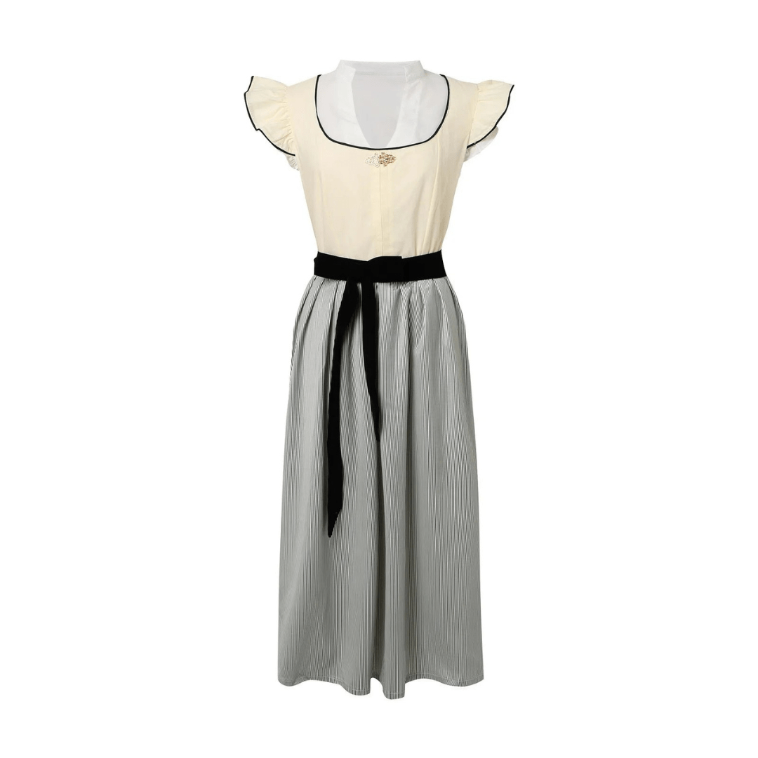 Primadon Kleider Clara | Elegantes Dirndlkleid für Damen Schwarz Oktoberfest