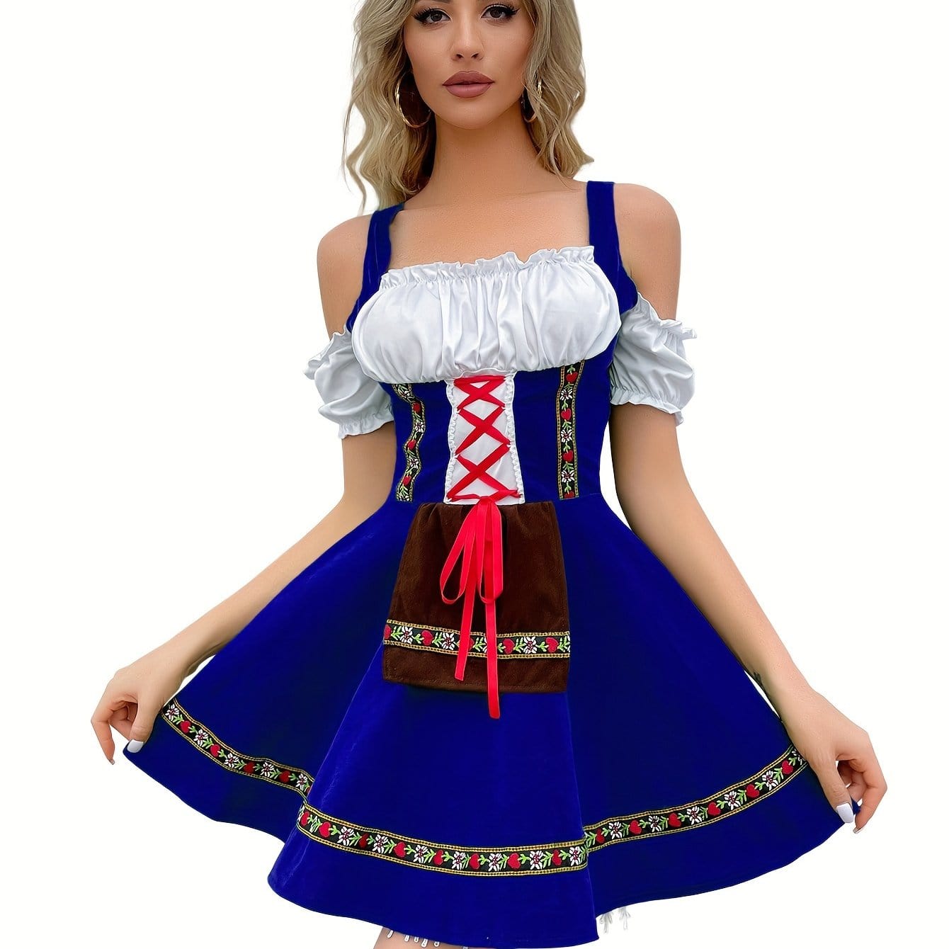 Primadon Kleider Clara | Elegantes Schulterfreies Dirndl Kleid für Damen