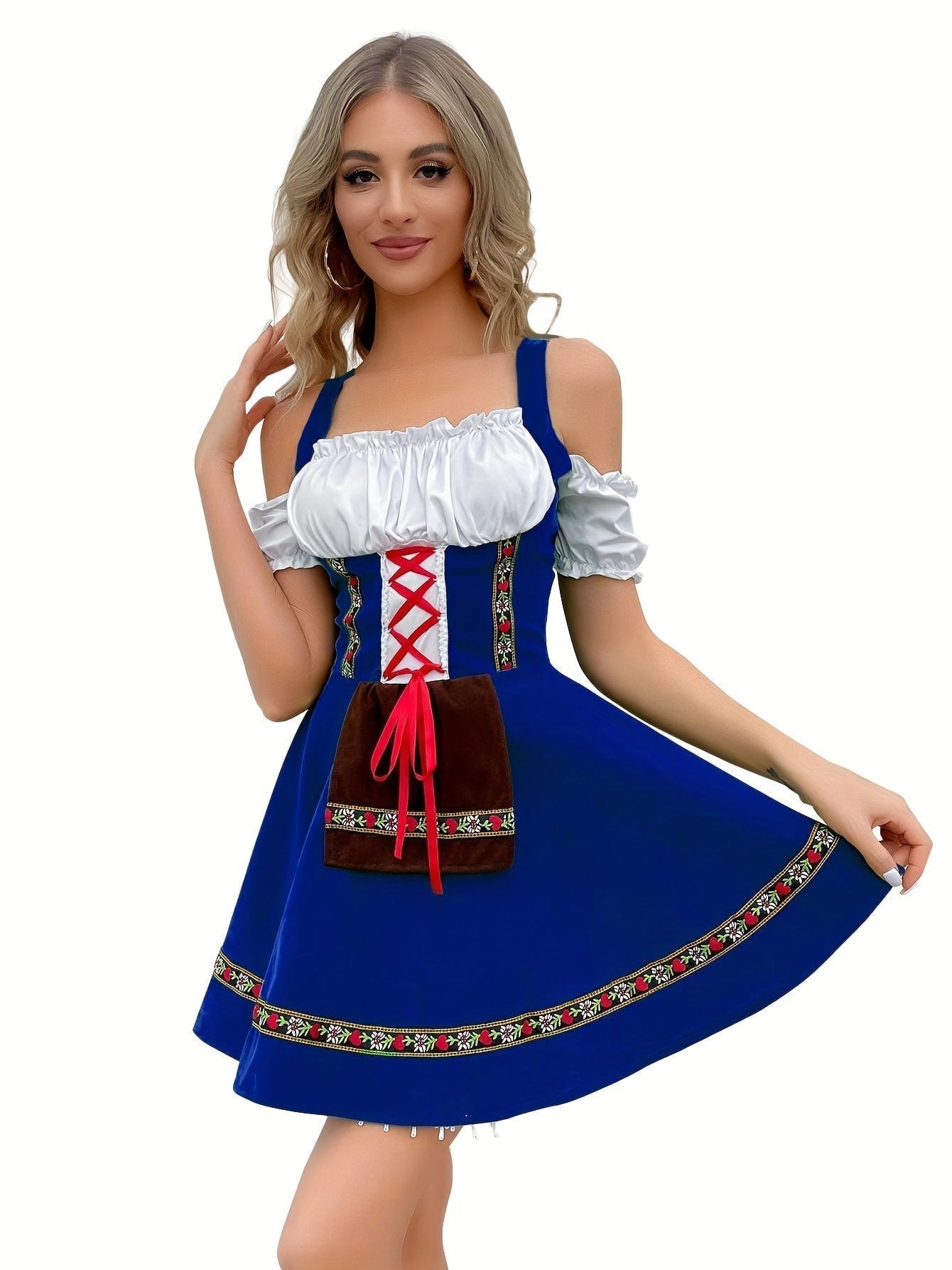 Primadon Kleider Clara | Elegantes Schulterfreies Dirndl Kleid für Damen