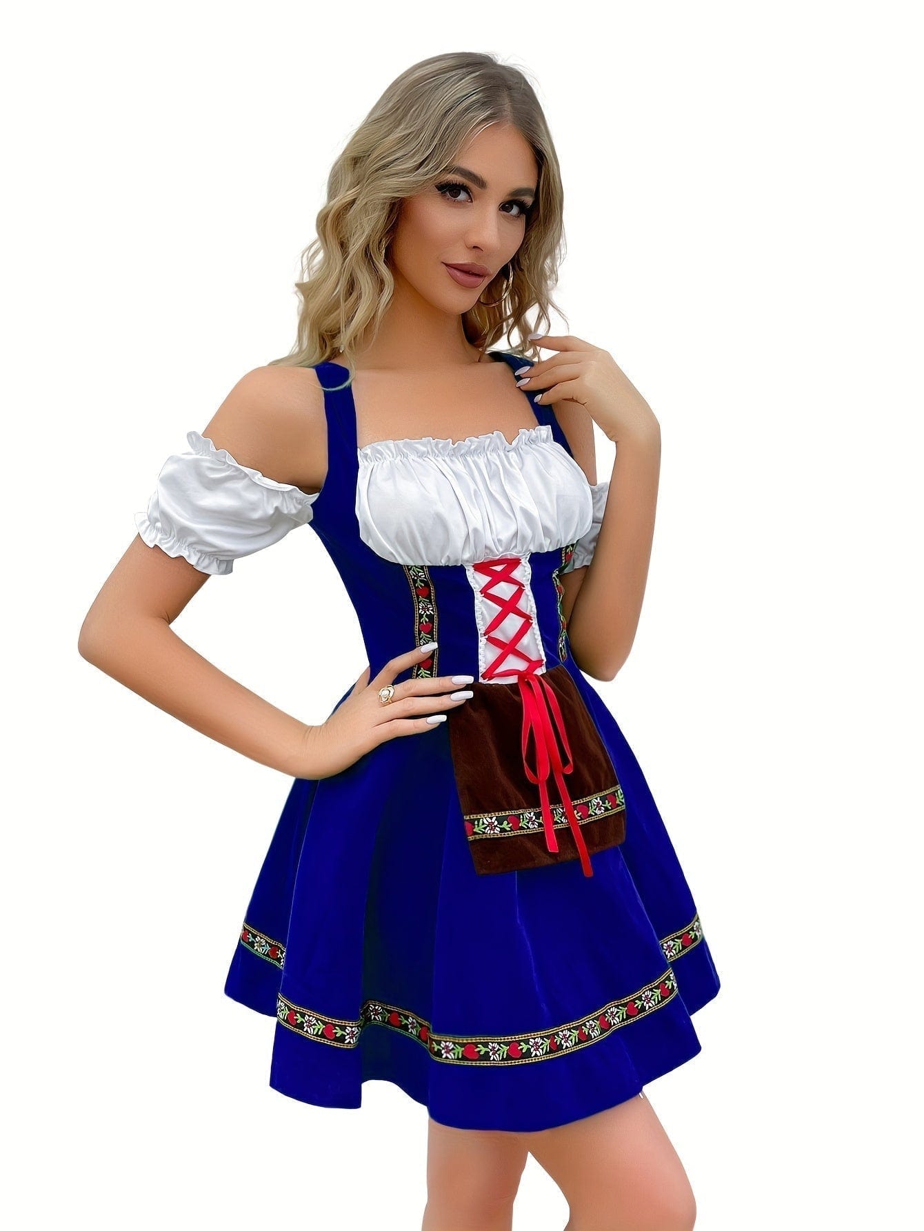 Primadon Kleider Clara | Elegantes Schulterfreies Dirndl Kleid für Damen
