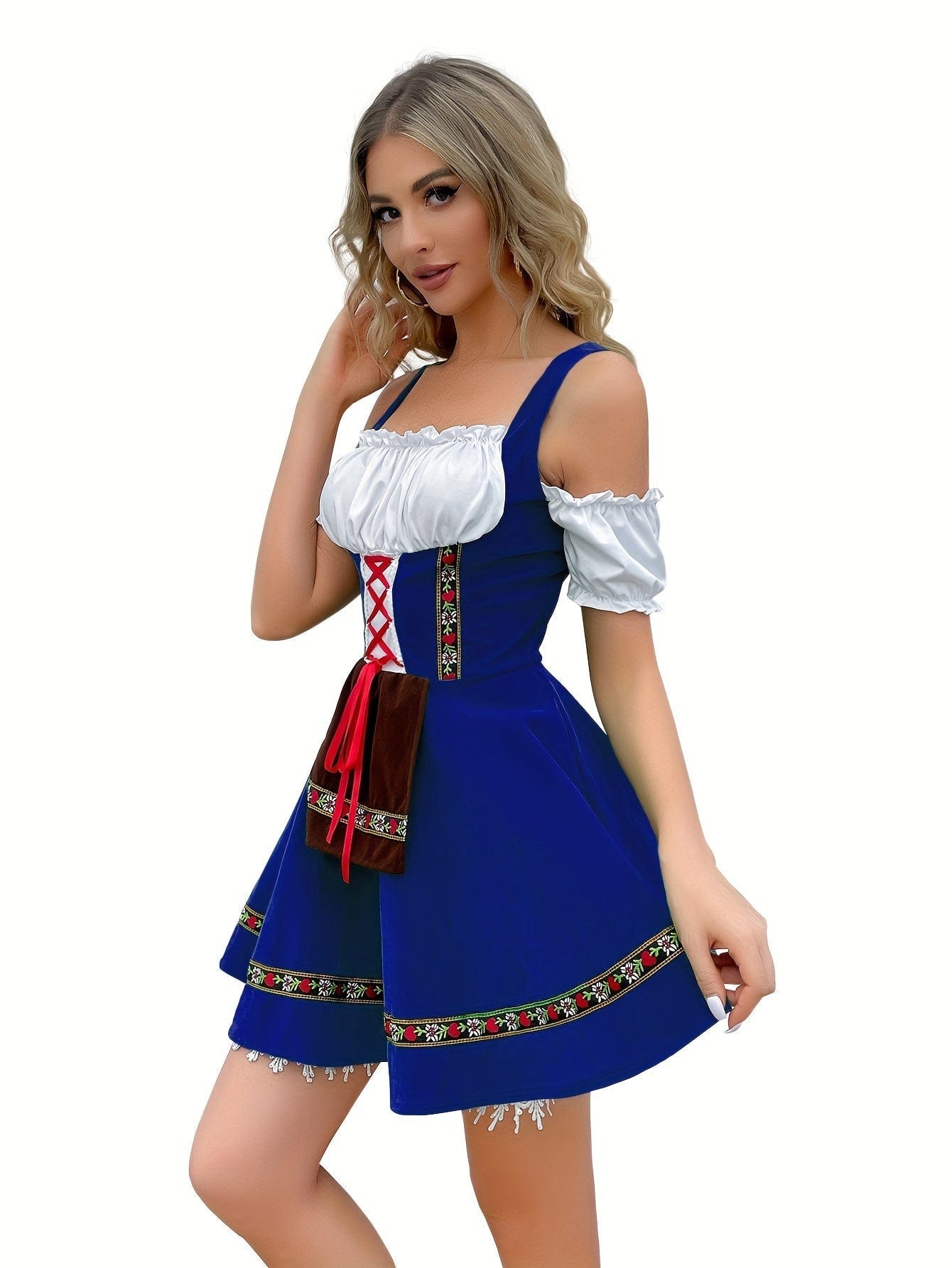 Primadon Kleider Clara | Elegantes Schulterfreies Dirndl Kleid für Damen