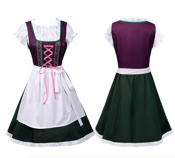 Primadon Kleider Emilia | Elegantes Dirndl Kleid für Damen lila